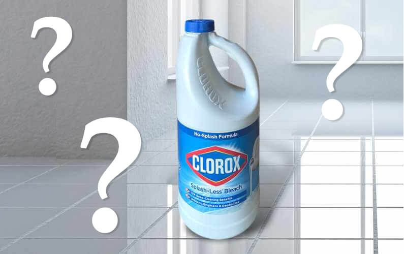 Can I use bleach to remove stains from my grout