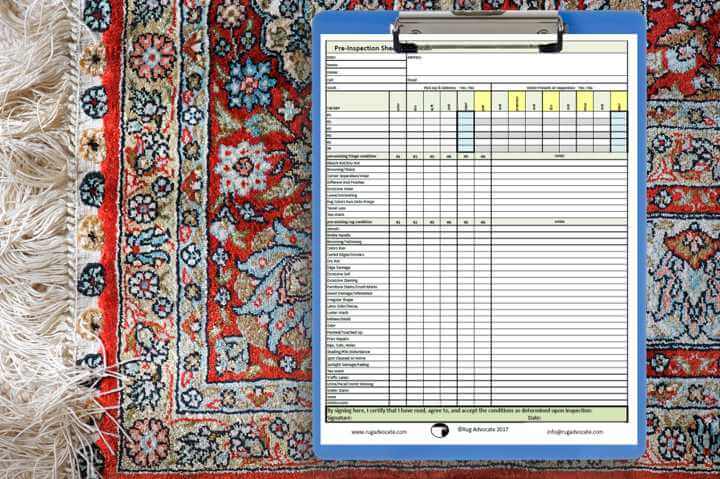 Pre-Inspection Rug and Checklist